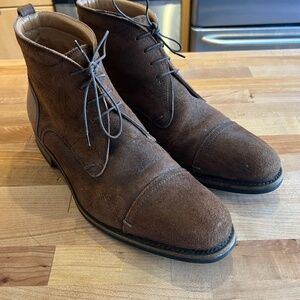 Rider Boot Company Jackson Men’s Suede Dress Boots - Brown - Size: 12